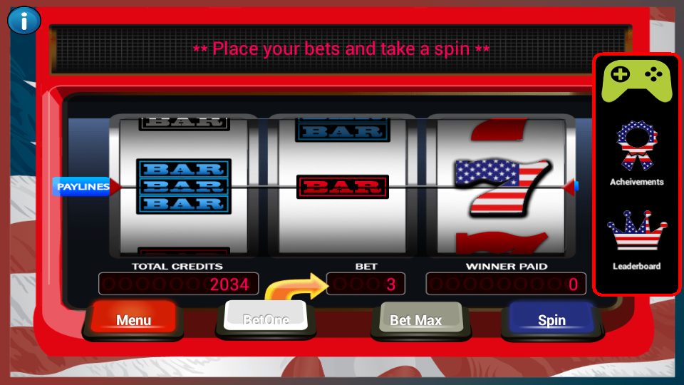 Star Spangled Slot Machine Screenshot2