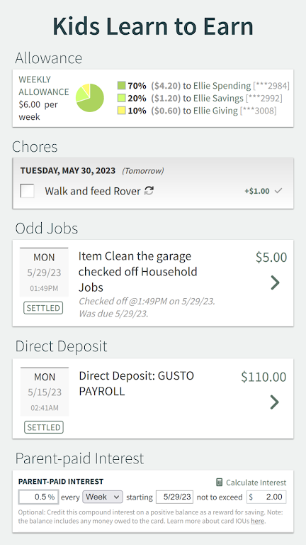 FamZoo Family Finance Screenshot4