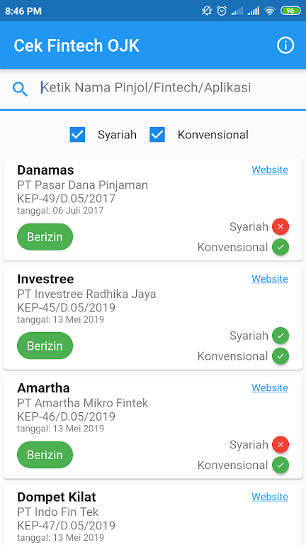 Cek Fintech Pinjol OJK Screenshot1