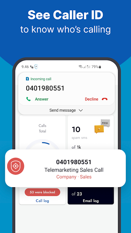 Shield: Caller ID & Spam Block Screenshot1