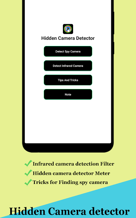 Hidden camera detector - Spy c Screenshot1