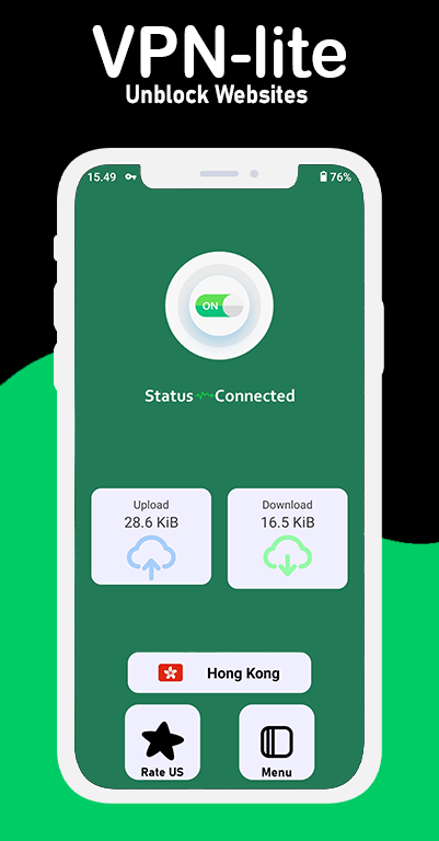 VPN lite - Unlimited & Secure Screenshot3