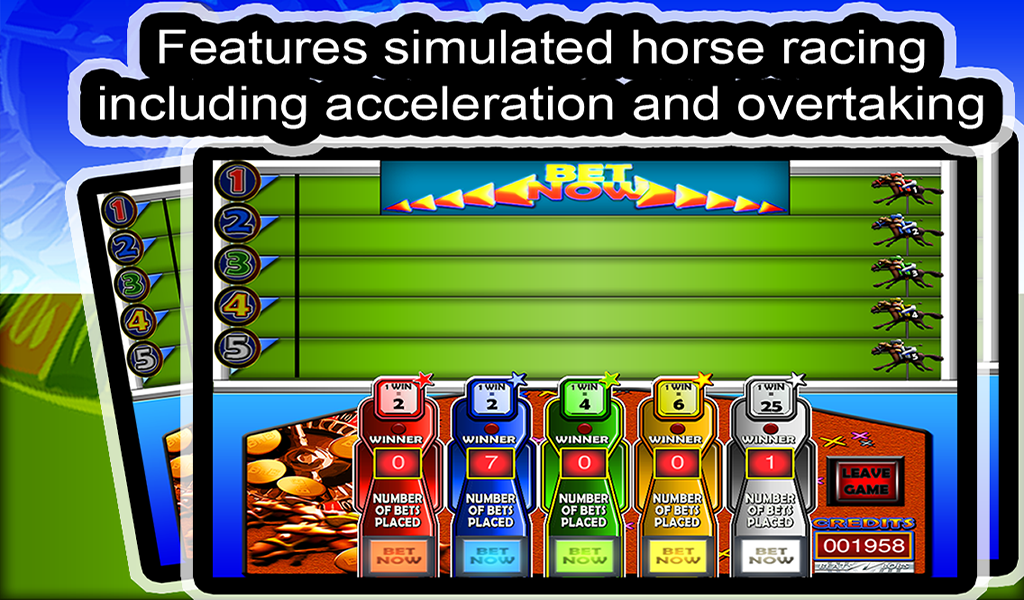 Coin-Tucky Derby Vintage Arcade Horse Racing Screenshot3