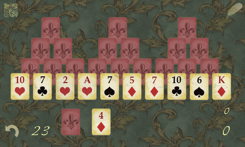 Vintage Tripeaks Solitaire Screenshot1