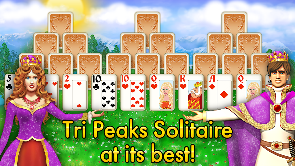 Magic Towers Solitaire - Tri Peaks Screenshot1