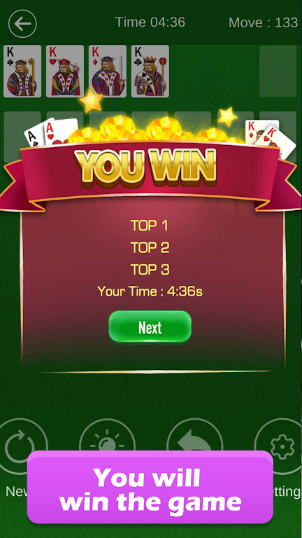 Classic Solitaire Free - Klondike Poker Games Cube Screenshot4