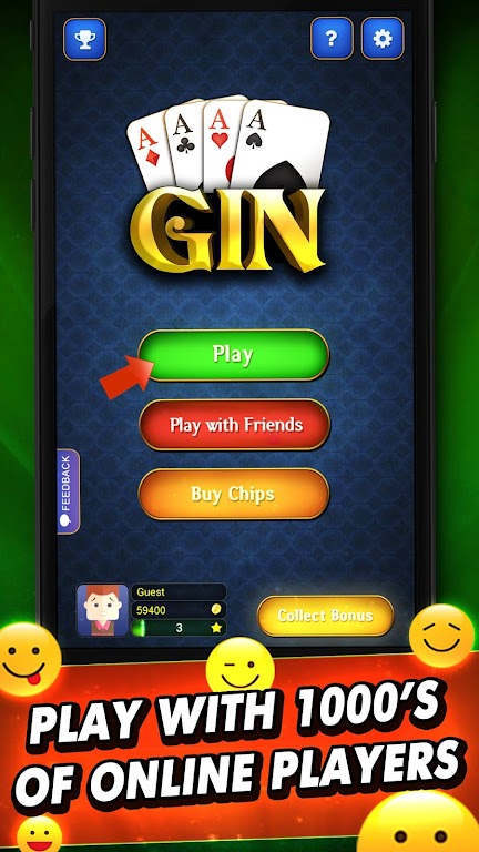 Gin Rummy : Free Card Game Screenshot1