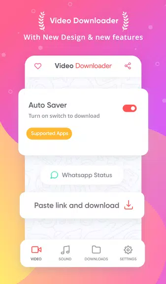 Video Downloader -No Watermark Screenshot1