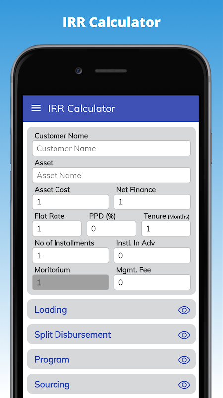 Loan IRR Calculator - Banking Calculator Screenshot3