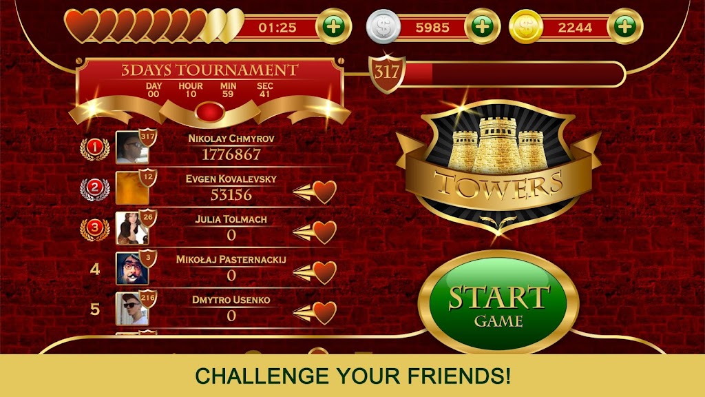 Towers TriPeaks: Classic Pyramid Solitaire Screenshot3