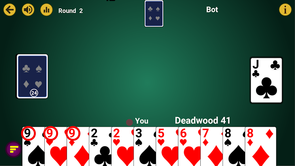 Gin Rummy Offline - Card game Screenshot1