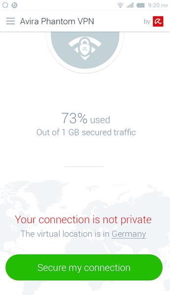 Avira Phantom VPN: Fast VPN Screenshot4