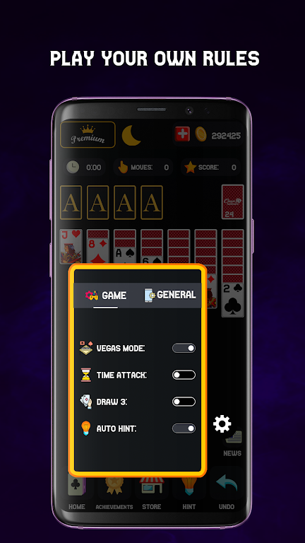 Classic Solitaire - Dark Mode Screenshot2