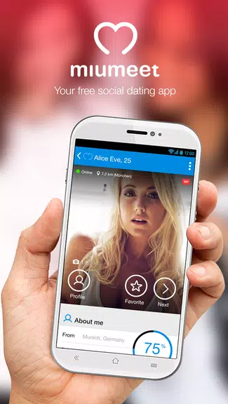 MiuMeet Chat Flirt Dating App Screenshot1