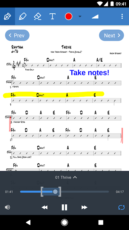 Planning Center Music Stand Screenshot2