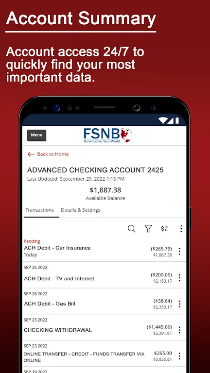 FSNB Mobile Banking Screenshot1