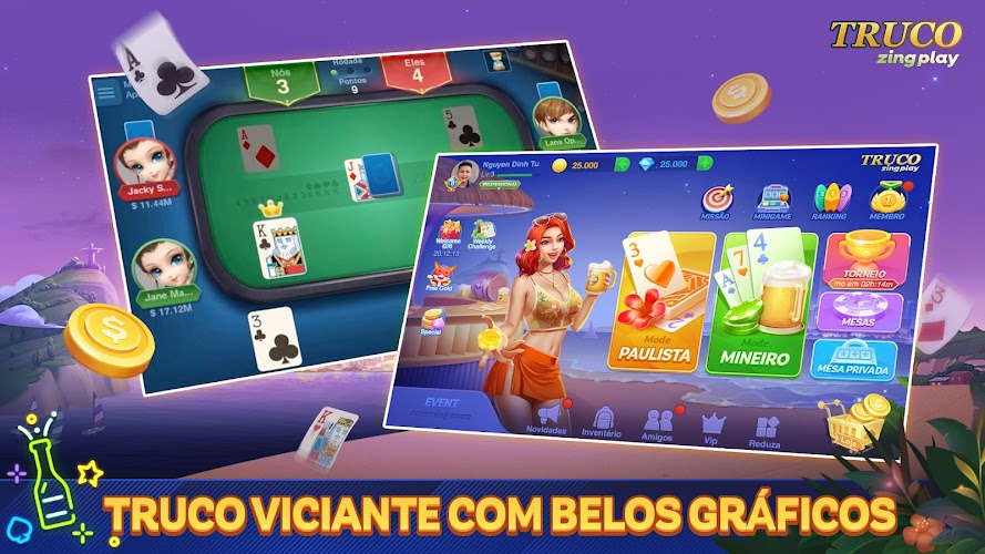 Truco ZingPlay: jogo de cartas online Screenshot3