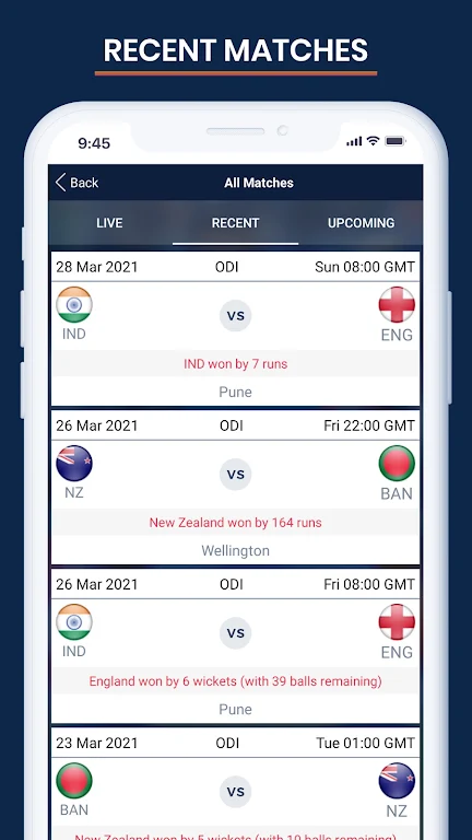 Cricket Live Score & Schedule Screenshot4