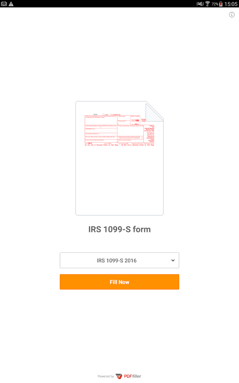 PDF Form 1099 S for IRS: Sign Tax Digital eForm Screenshot1