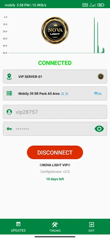 NOVA LIGHT VPN Screenshot1