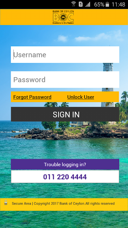 Bank of Ceylon Mobile Banking Screenshot2