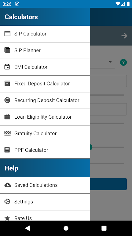 FD Calculator (SIP,EMI,RD,PPF) Screenshot2