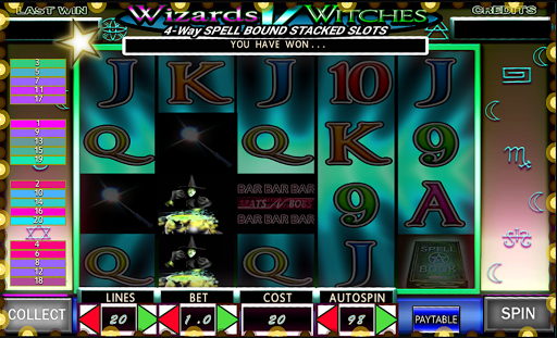 Wizards V Witches video slots Screenshot1