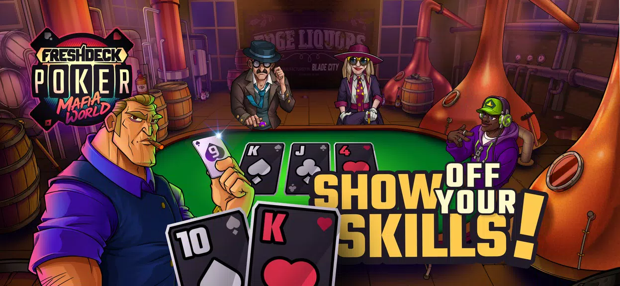 Fresh Deck Poker - Mafia World & Texas Holdem Gang Screenshot1