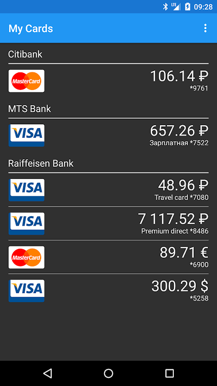 My Credit Cards Screenshot1