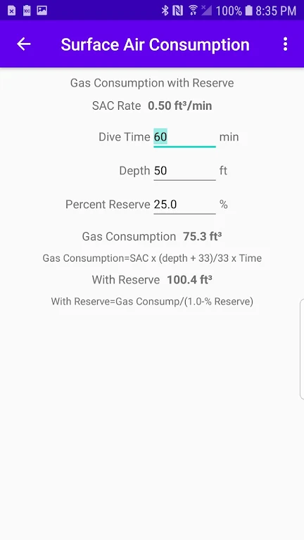 Surface Air Consumption Screenshot2