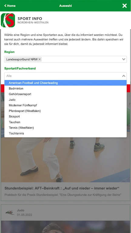 Sport Info NRW Screenshot2