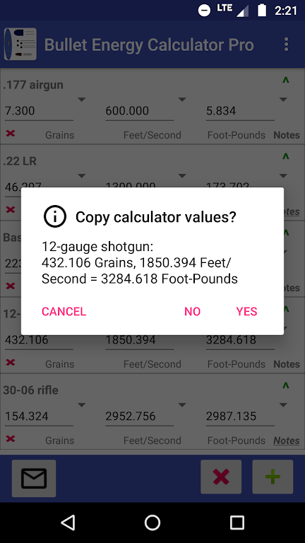 Bullet Energy Calculator Pro Screenshot4