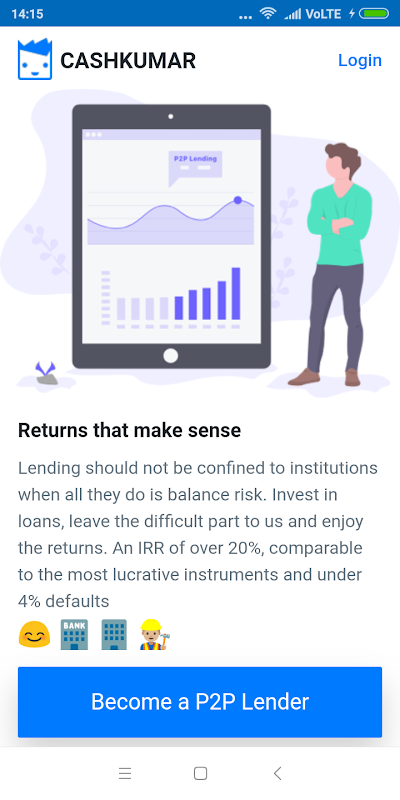 Cashkumar Lenders - P2P Investments in India Screenshot4