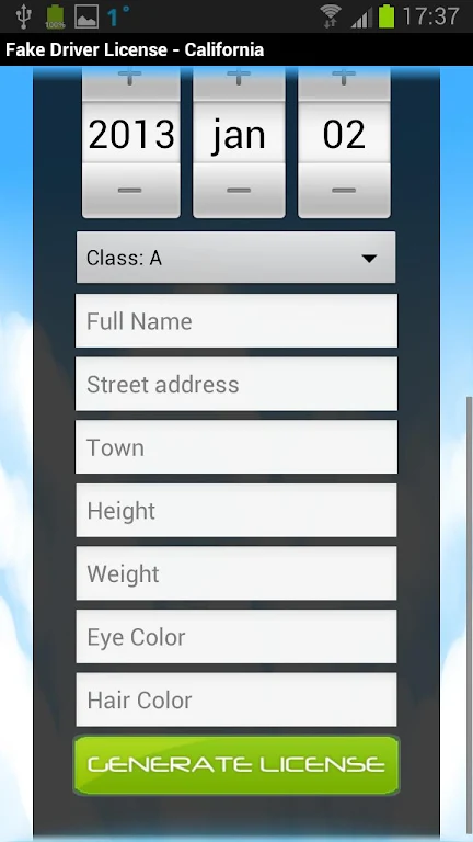 Driver License Generator Screenshot4