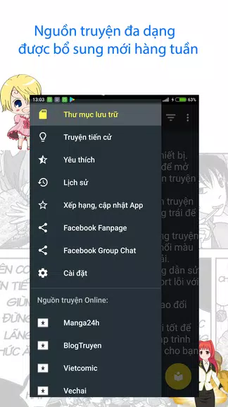 Manga Hot - Truyen tranh Offline Online hay nhat Screenshot1