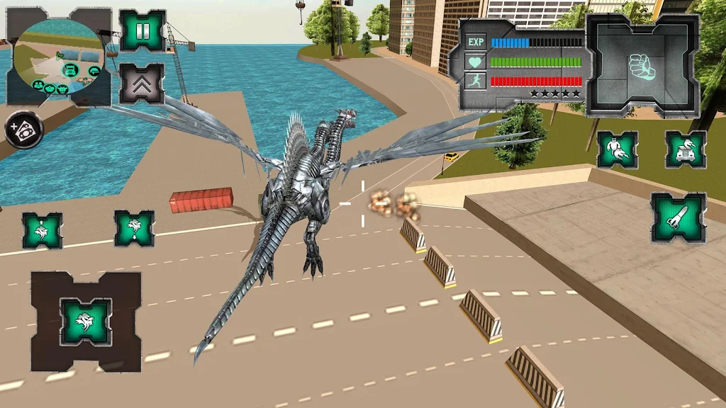 Flying Dragon Robot Simulator :Transformation War Screenshot3