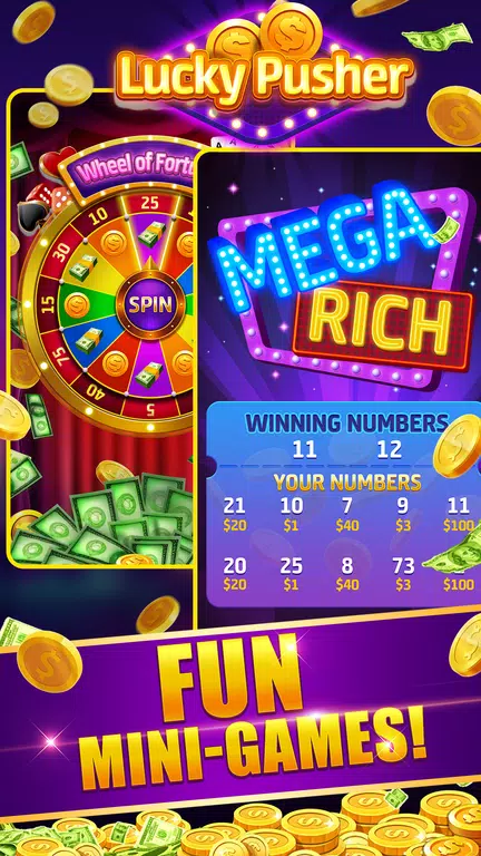 Lucky Cash Pusher Coin Games Screenshot1