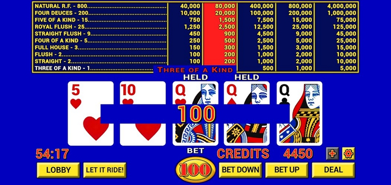 Video Poker Classic Casino Screenshot2