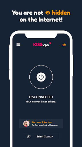 KISSvpn - Unlimited & Free Fast Proxy VPN Screenshot3