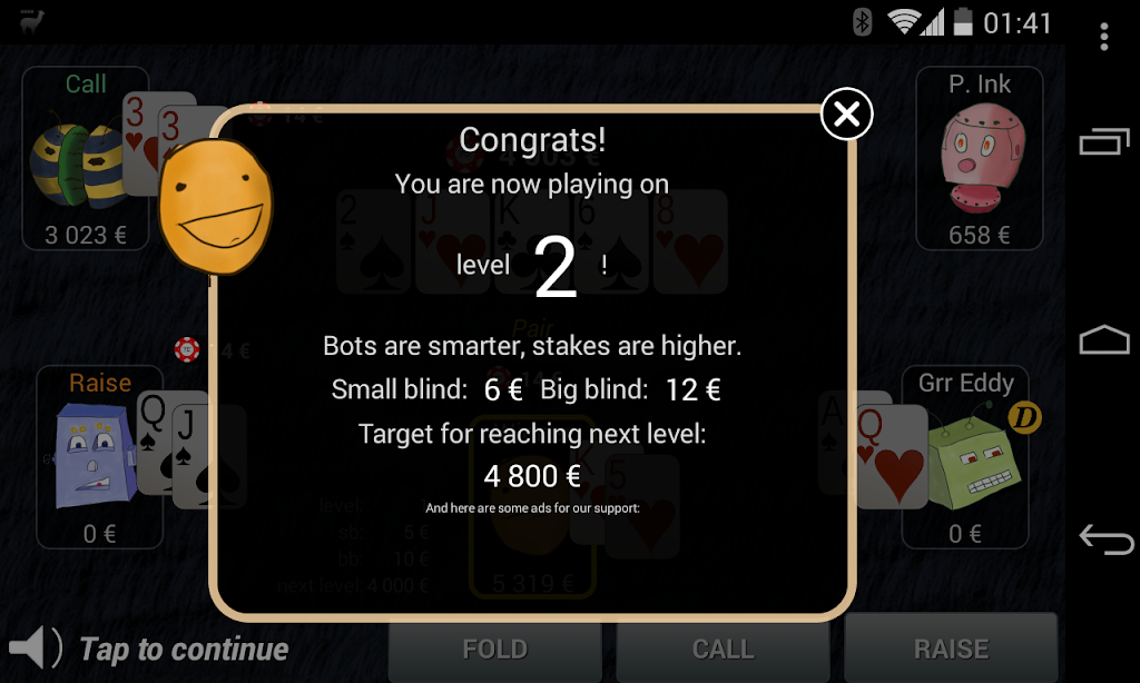 Bots Don't Bluff Offline Poker Screenshot3