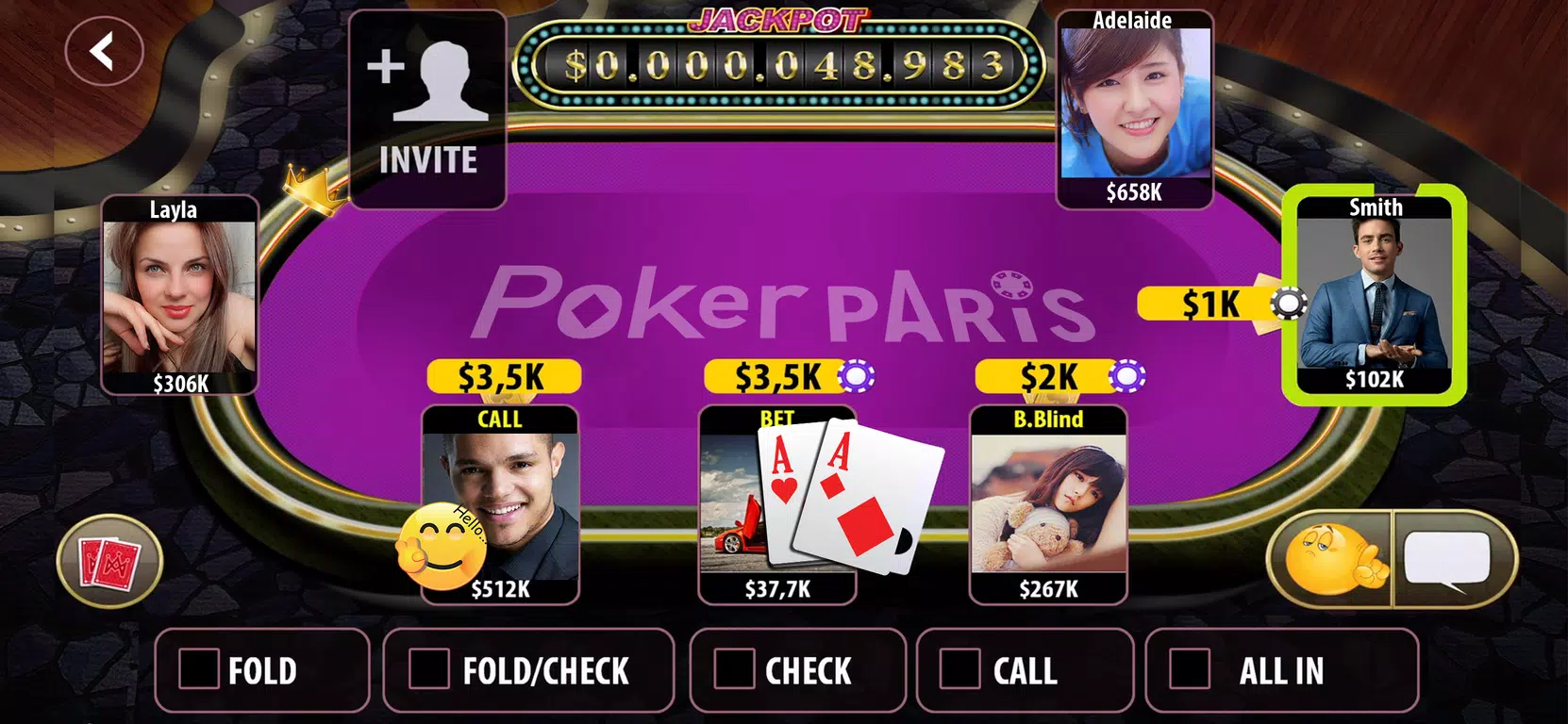 Poker Paris: Tien Len & Phom Screenshot2