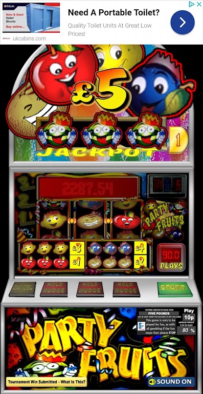 Party Fruits Classic UK Slot Machine Screenshot3