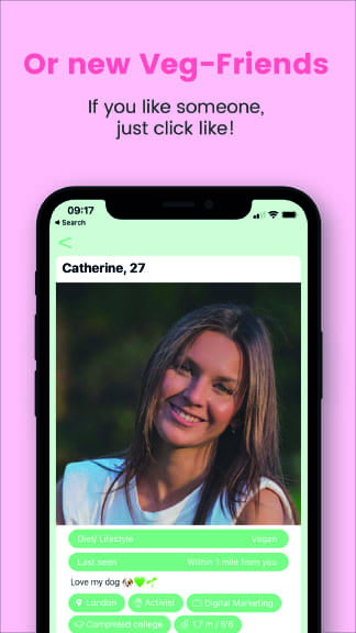 Veggly – Vegan Dating App Screenshot2