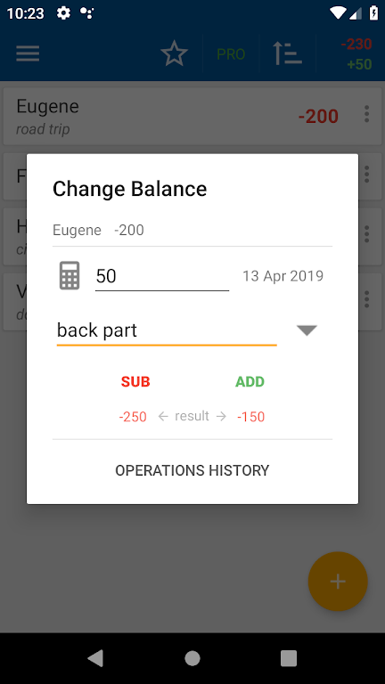 Loans & Debts: Notepad Screenshot1