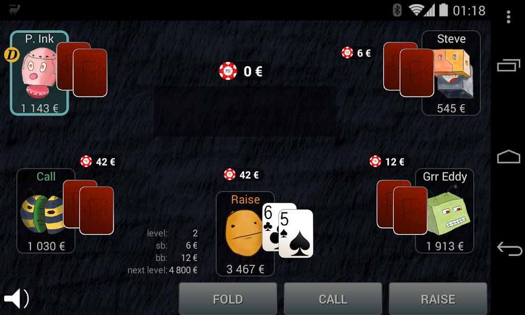 Bots Don't Bluff Offline Poker Screenshot2