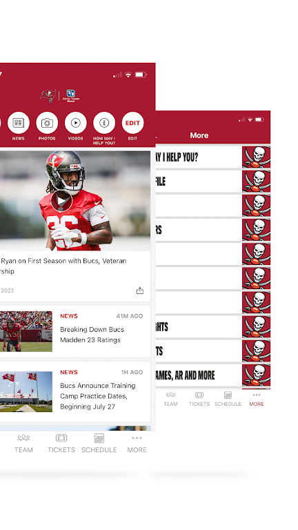 Tampa Bay Buccaneers Mobile Screenshot3