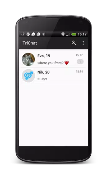 TriChat - online dating chat Screenshot4