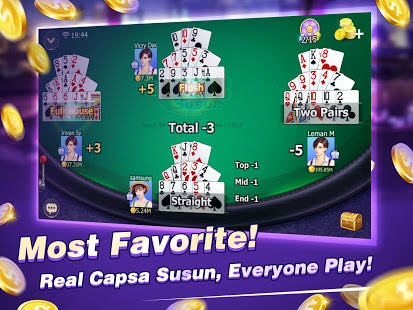 Capsa Susun online - Chinese Poker & Full house Screenshot3