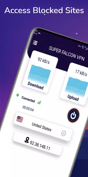 Super Falcon Vpn Free Vpn Clie Screenshot1