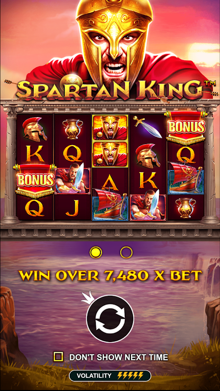 Spartan King Slot Casino Game Screenshot1